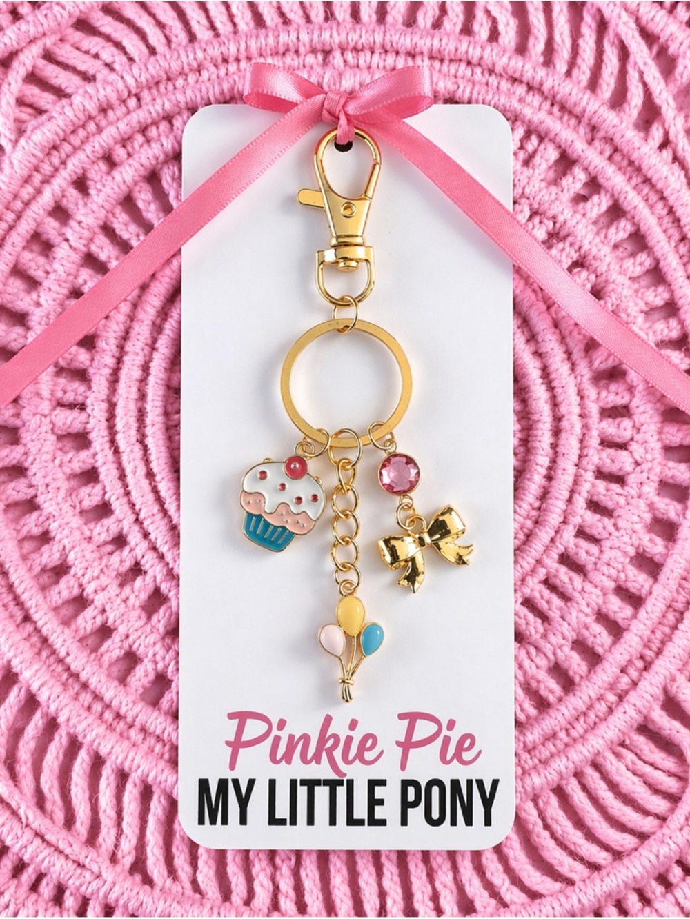New Handmade Keychain Inspired by "Pinkie Pie" (My Little Pony)